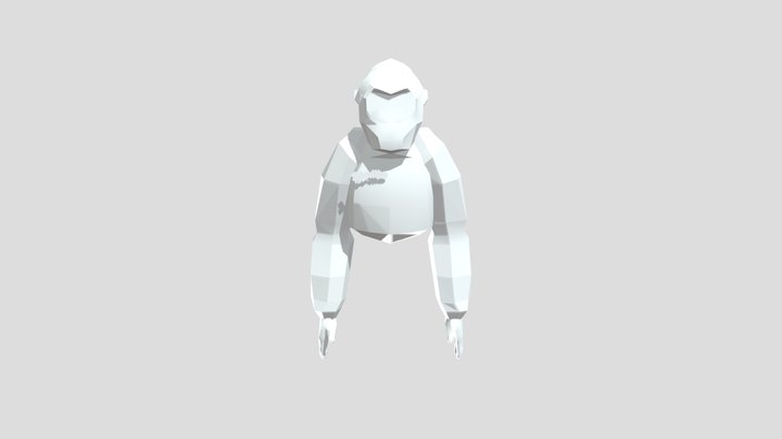 Gorilla IK Rig 3D Model