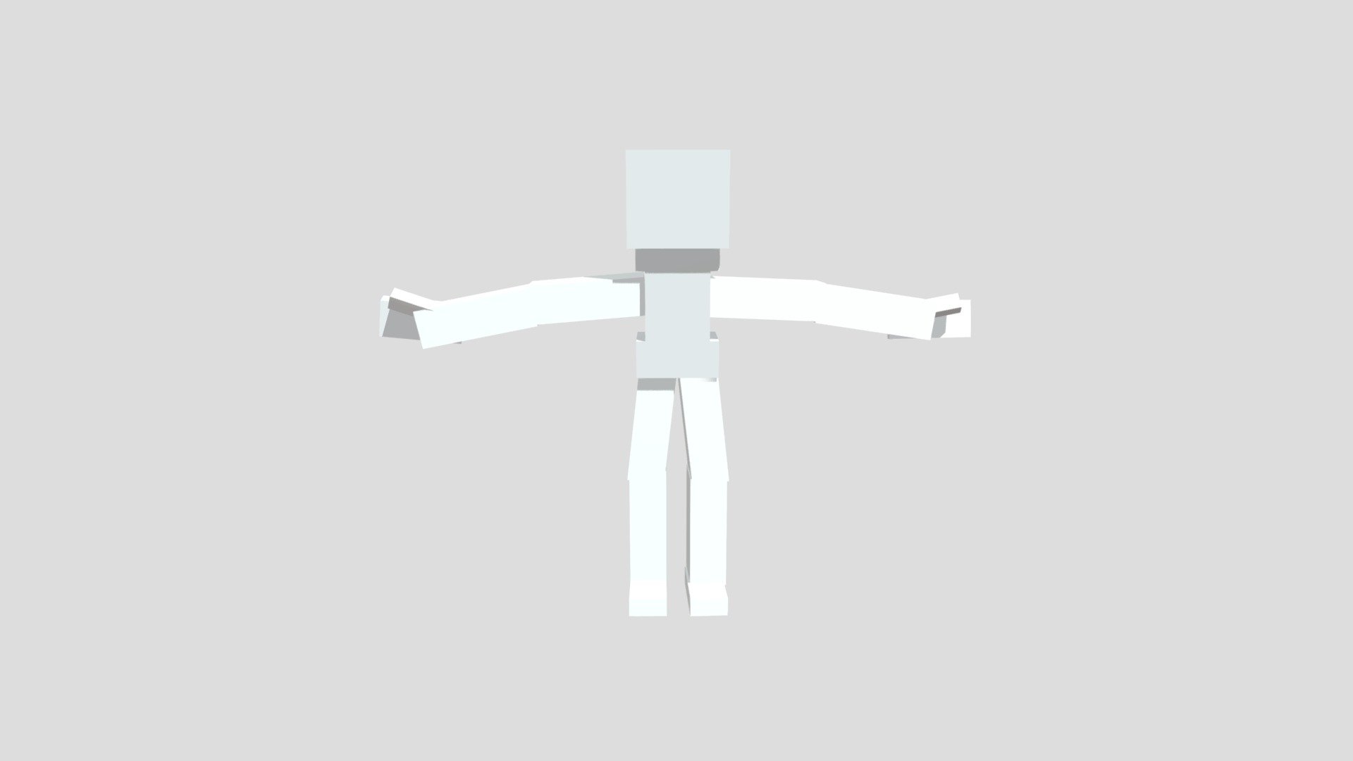 low poly person