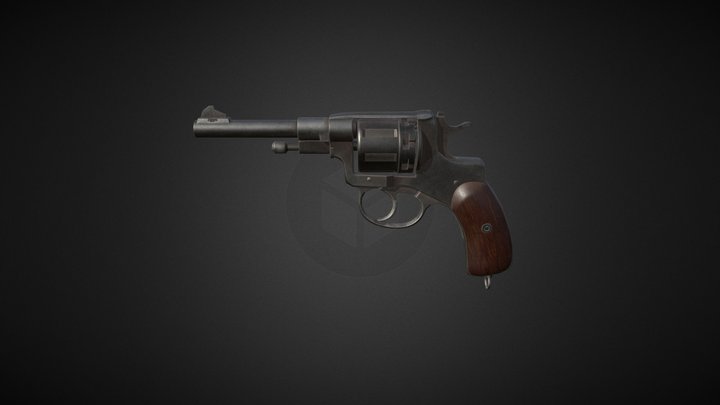 Nagant Brevete Liege 1898 3D Model