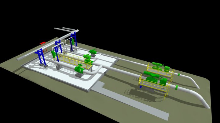 BIMFRA & Central Geo - 3D Plant 3D Model