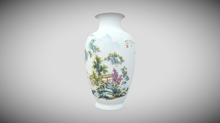 3D Mapping Test Vase 3D Model