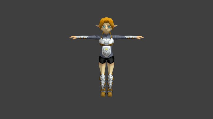 Zelda (Soldier) - N64 Styled Model