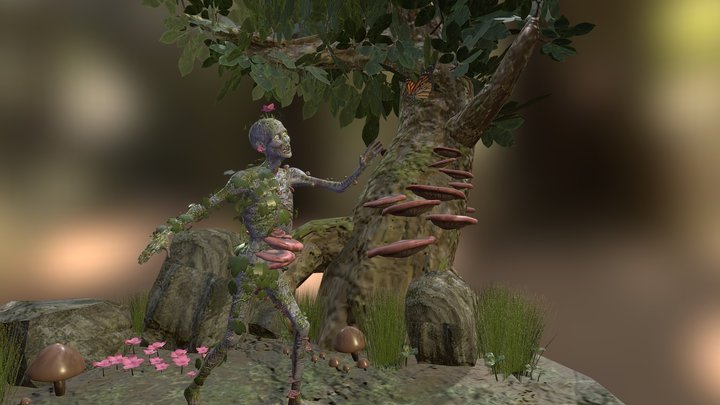 Zombie Scene - With Audio 3D Model