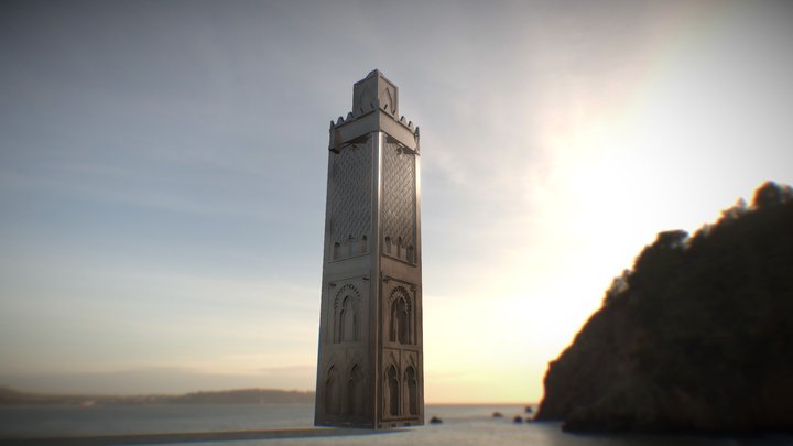 Mosque Minaret 3D Model