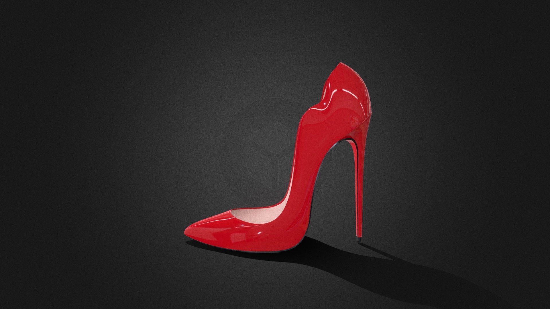3D model Christian Louboutin Hot Chick 130mm High Heels VR / AR