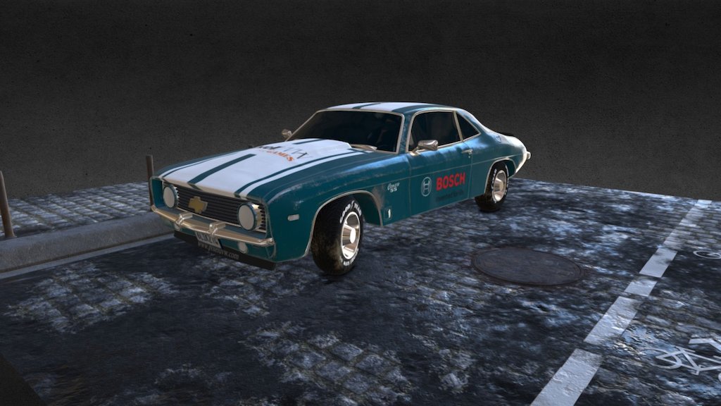 Camaro 1969 ss for cinematic purpose