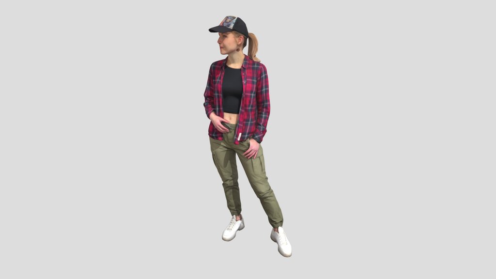 Girl In A Plaid Shirt