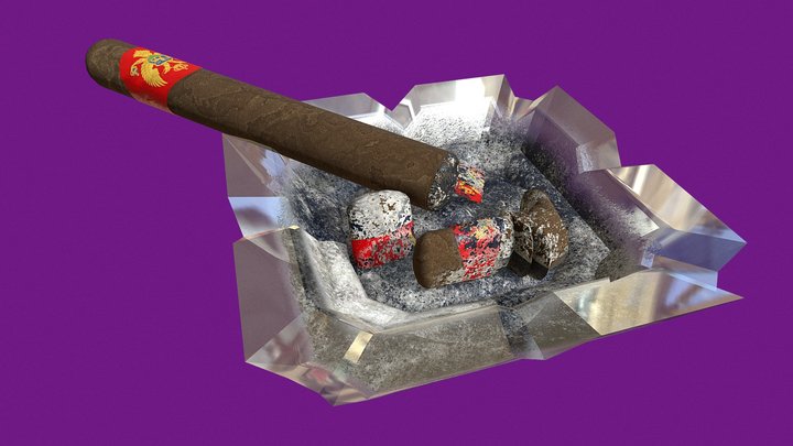Cigar and Ashtray