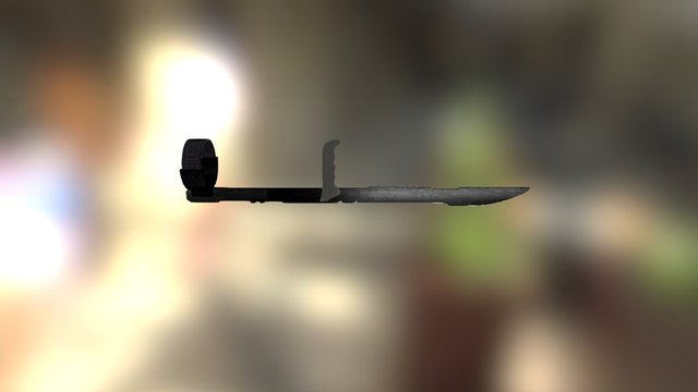 Arm Blade Textured 3D Model