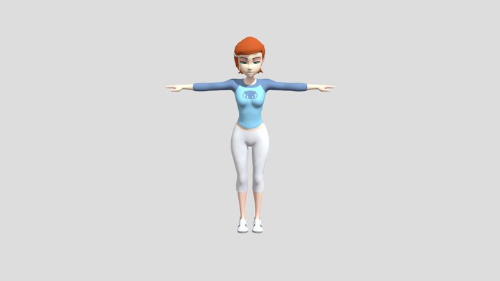 gwen_tennyson_rigged 3D Model