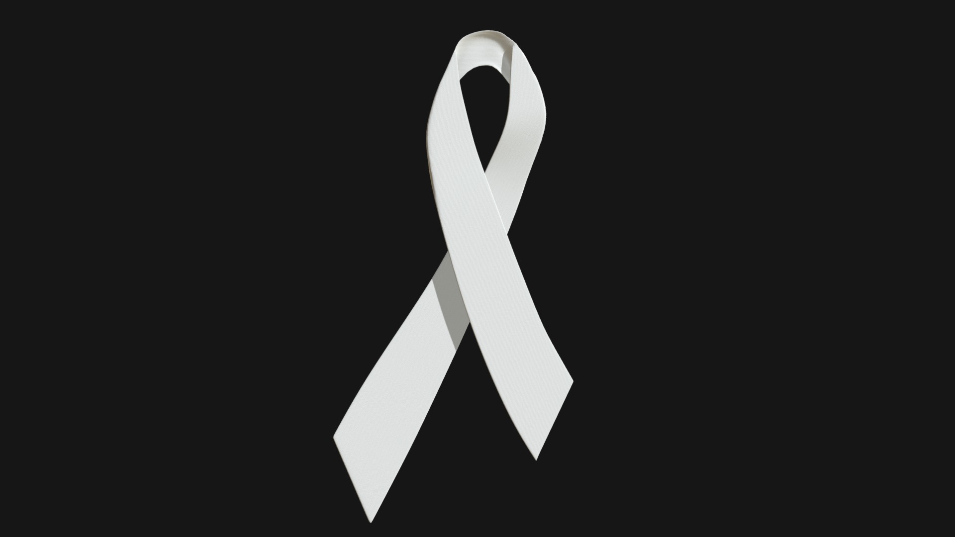 3D model Generic awareness ribbon - This is a 3D model of the Generic awareness ribbon. The 3D model is about icon.