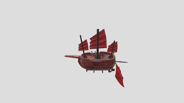 ART1407 - Bateau Pirate 3D Model