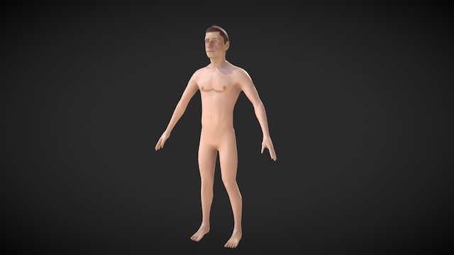 Character1 Anatomy Study With Textures 3D Model