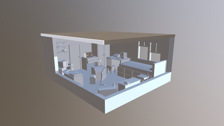 Room Academic Work 3D Model