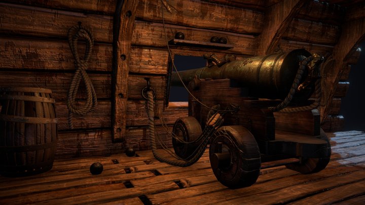 Gun Deck 3D Model