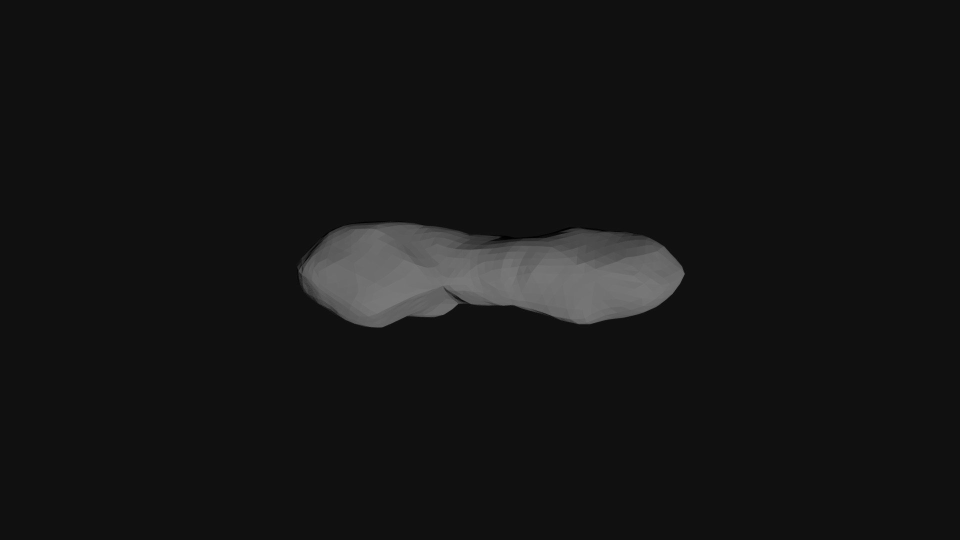 (216) Kleopatra - MPCD model animated — Sketchfab embed 3D viewer