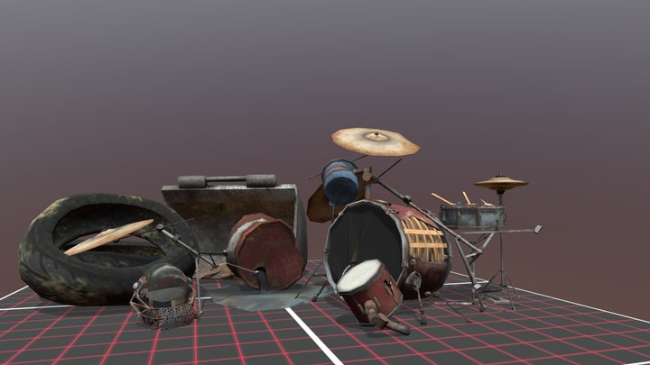 DAE 5 Finished props - Rustborn 3D Model