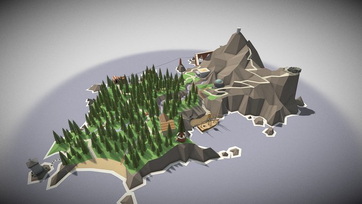Myst island Remix 3D Model