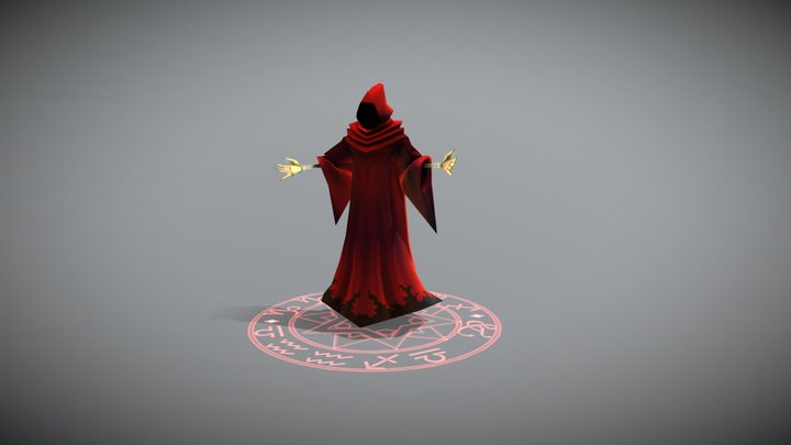 Red Wizard 3D Model