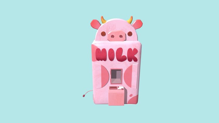 The MooMoo Machine -- A Milk Vending Machine 3D Model