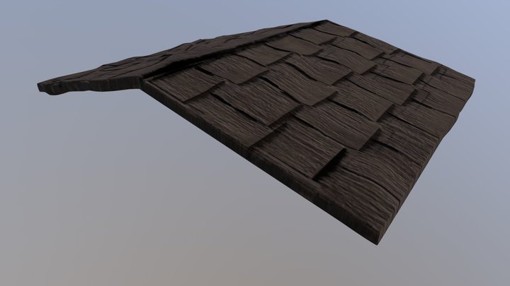 Adobe Small House Roof 3D Model