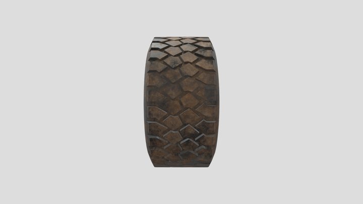 Oshkosh MATV Tire w/ Texture 3D Model