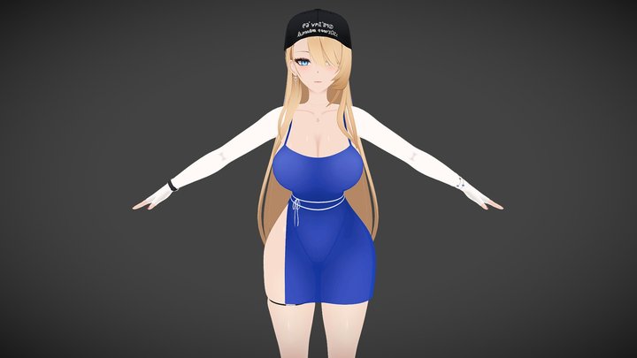 Wilhelmina Water Park Queen - BrownDust2 3D Model