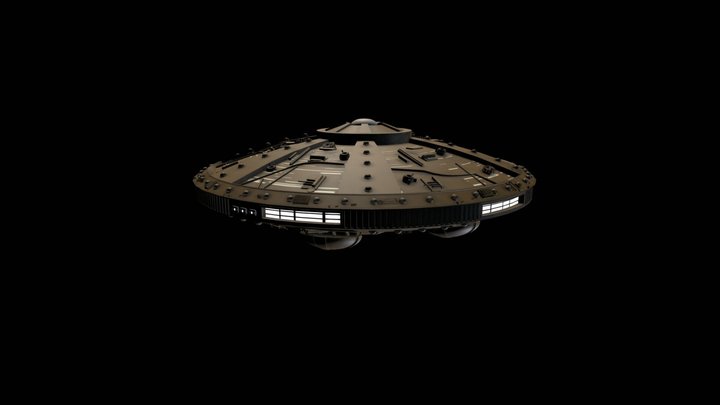 Dalek Ship / UFO 3D Model