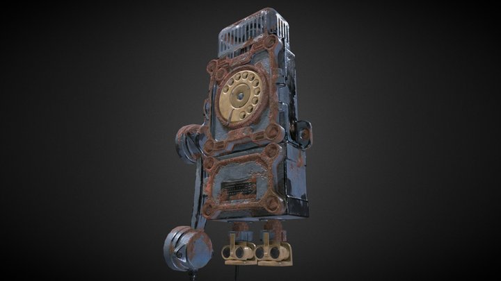 Old soviet phone 3D Model