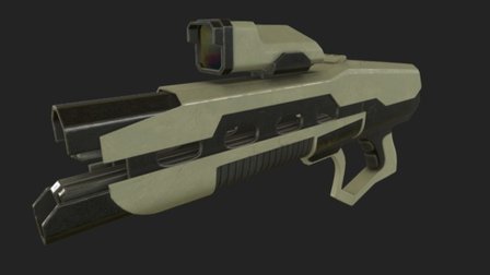 Rail Gun Blunderbuss 3D Model