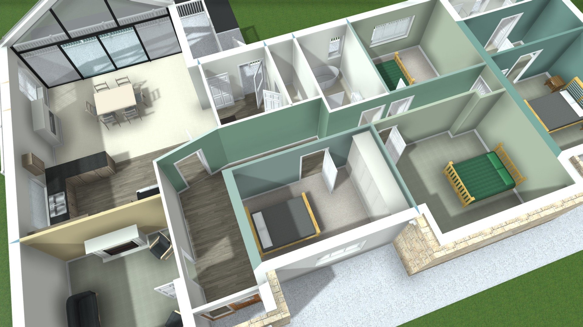 N King Floor plan 3D model by Virtual Teic (dyb) [741e6ed] Sketchfab