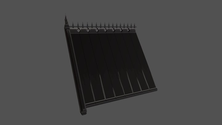 Hand Painted Roof 3D Model