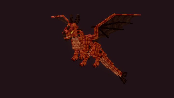 Red dragon 3D Model