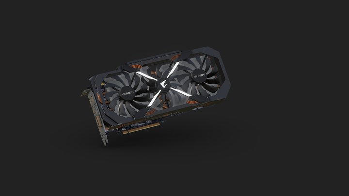 Aorus GTX 1080Ti Extreme Edition 3D Model