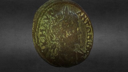 CARACALLA Roman Provincial Coin - Markianopolis 3D Model