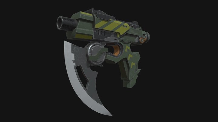 Tactical Gun Blade 3D Model