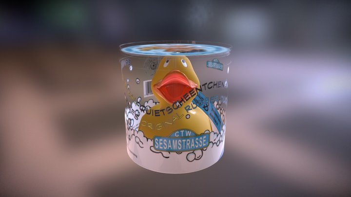 Squeaky duck packed up 3D Model