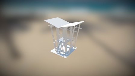 Casetas Salvavidas 3D Model