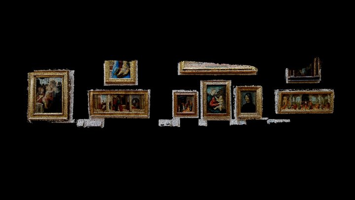 Paintings, Louvre 3D Model