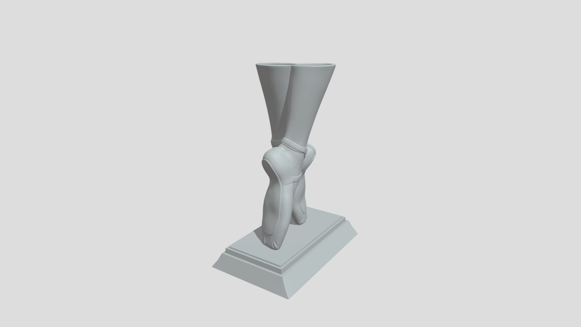 Dance Recital Ballet Shoe Vase 3D model by megart3d [7425a77] Sketchfab