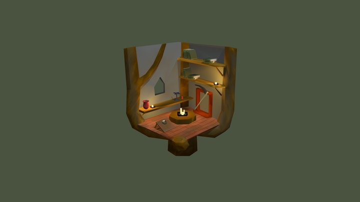 Cubicle 3D Model