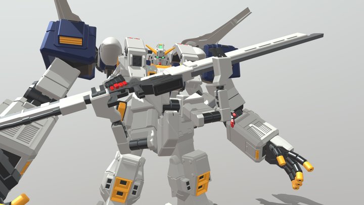 Gundam T-1 Hazel Awsla - Gigantic Arm Unit 3D Model