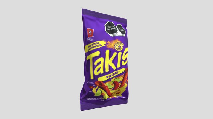 Takis Fuego - México 3D Model