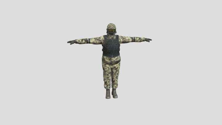 Military Clothes 3D Model