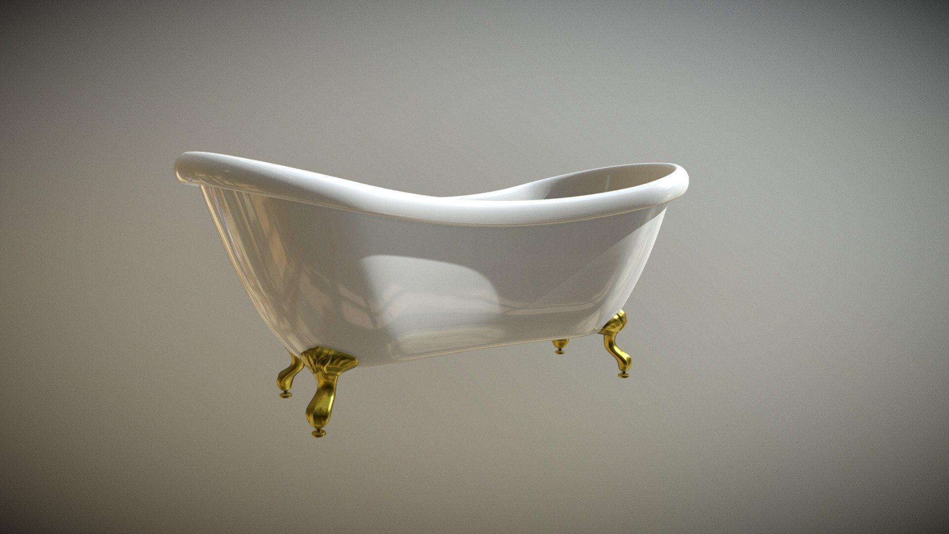 Classic Bathtub Download Free 3D model by RenderArteStudio [7427e2c