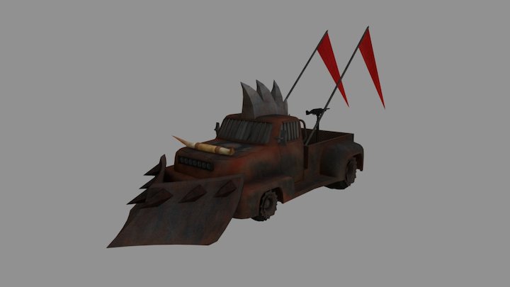 Mad Max Vehicule Concept 3D Model