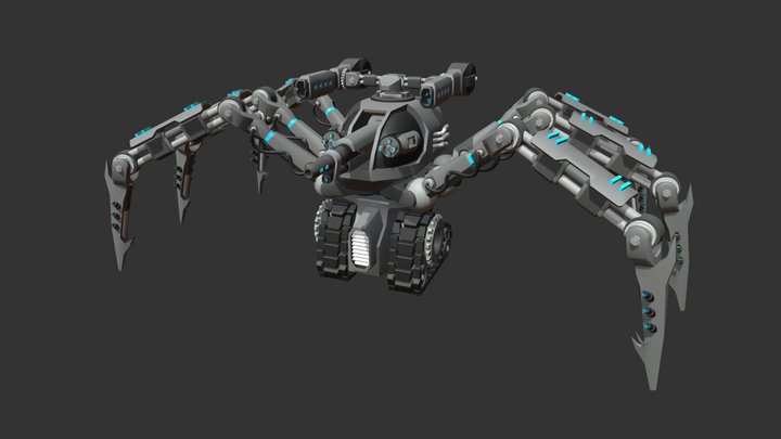 Spiderbot 3D Model