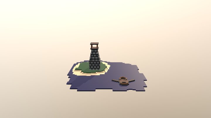 The Lighthouse's Rowboat 3D Model