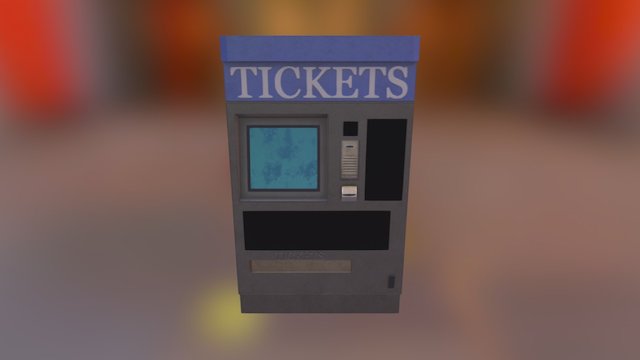 Ticket Machine 3D Model