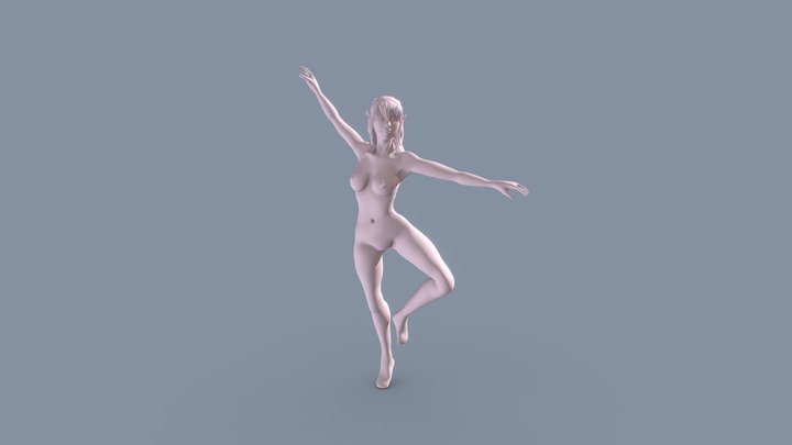 Bailarina de ballet 3D Model